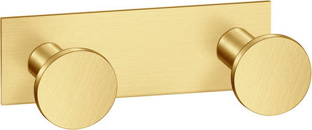 Sanco Bath 00682-A03 Double Bathroom Hook With Screws Silver