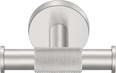 Sanco Dorian 121318-M102 Double Bathroom Hook With Screws Silver