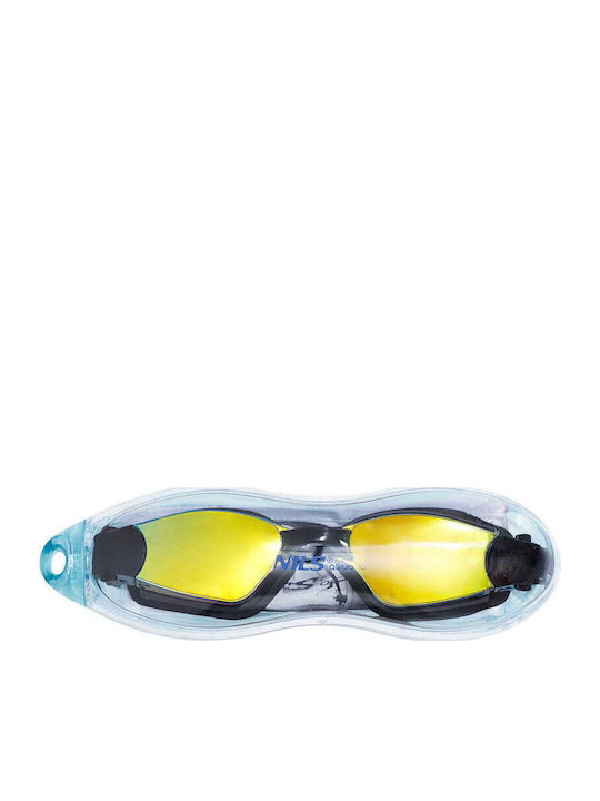 Nils Adults' Yellow Swimming Goggles