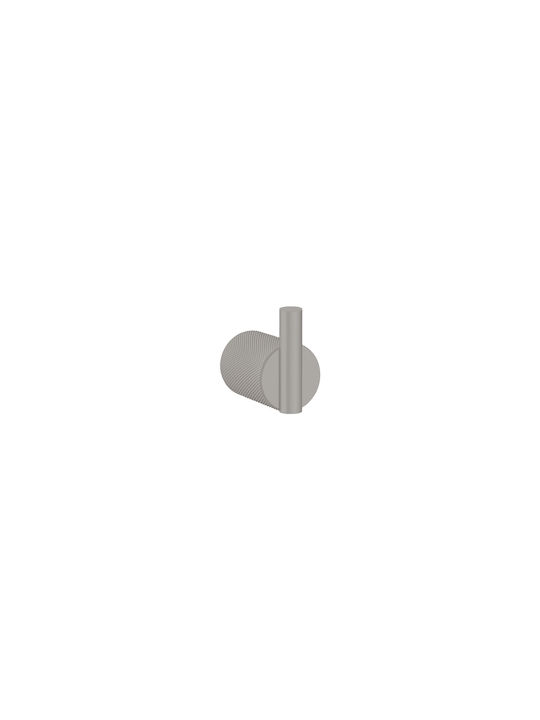 Sanco Lithos Single Bathroom Hook With Screws Brown