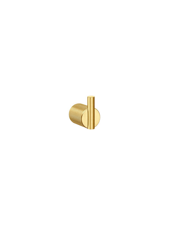 Sanco Lithos Single Bathroom Hook With Screws Brown