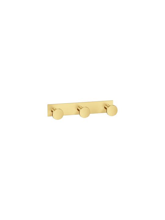 Sanco Bath 00683-M25 Cârlig Triplu Suport Prosoape Montat Pe Perete Cu Șuruburi Bronz