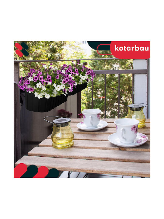 Kotarbau Set 6 Planter Box-uri Plastice Antracit