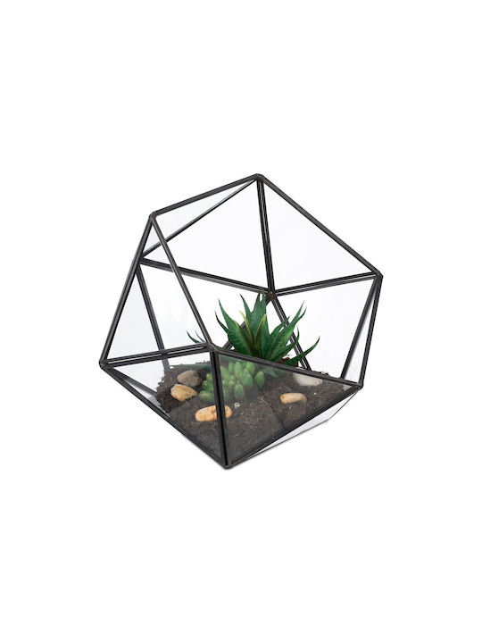 Relaxdays Schwarzer Blumentopf 16x17x20cm Relaxdays Schwarzer Blumentopf 16x17x20cm
