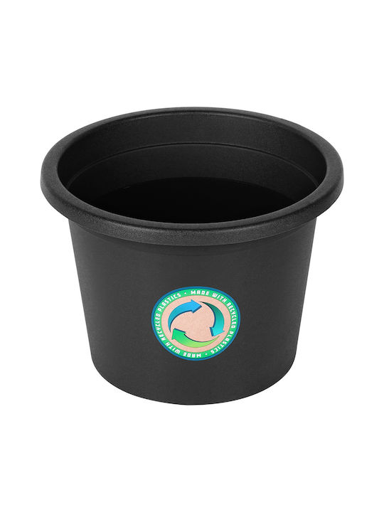 Vilde Γλάστρα Πλαστική Black 23x23εκ.