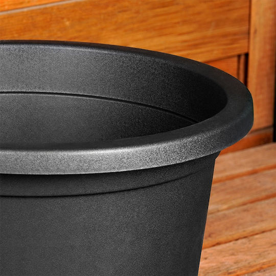 Vilde Ghiveci De Flori Din Plastic Negru 34x34 Cm