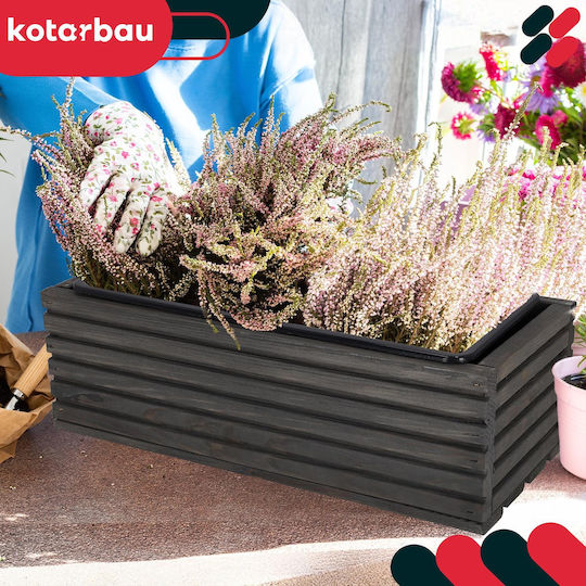 Kotarbau Кутия За Саксии Дървена Антрацит 20x20см