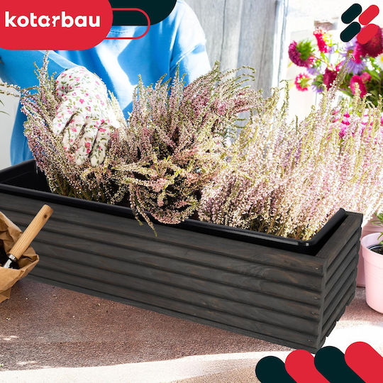 Kotarbau Кутия За Саксии Дървена Антрацит 20x20см