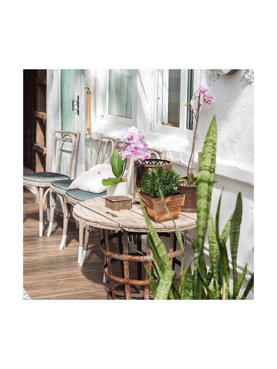 Relaxdays Комплект 3 Дървени Саксии За Цветя Natural