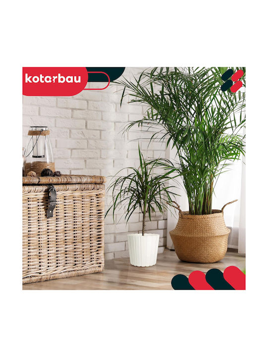 Kotarbau Kunststoff Blumentopf Weiß