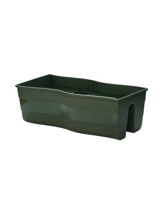 Form Plastic Пластмасова Саксия За Цветя Тъмнозелена 20см