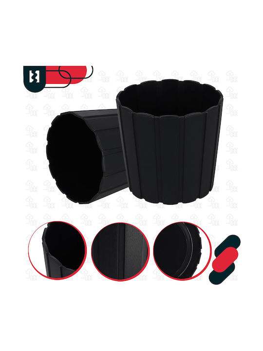 Kotarbau Set 4 Ghivece De Flori Din Plastic Antracit