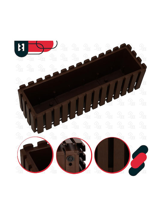 Kotarbau Γλάστρα Ξύλινη Rustic Brown 60εκ.