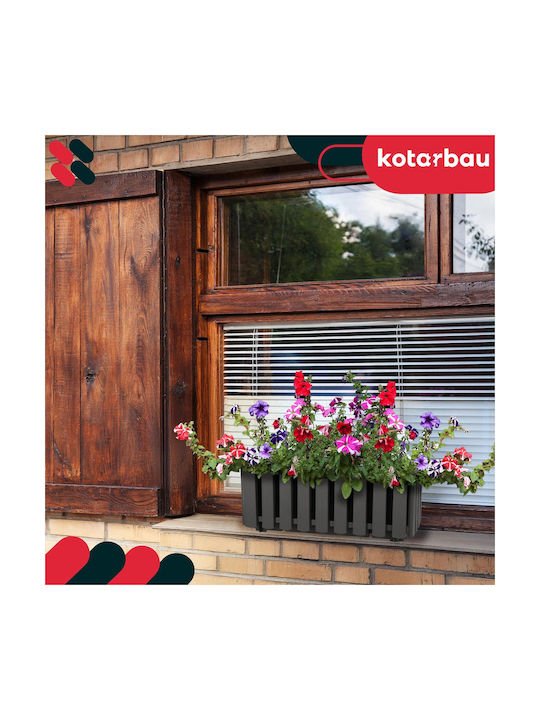 Kotarbau Σετ 4 Γλάστρες Ξύλινες Rustic Gray Kotarbau Σετ 4 Γλάστρες Ξύλινες Rustic Gray