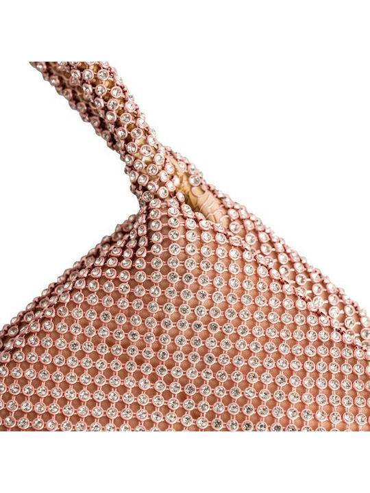 Fabric Women's Handbag Bronze