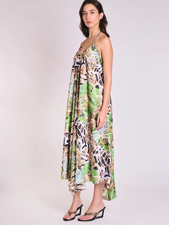 Καλοκαιρινό Midi Φόρεμα Leopard Print
