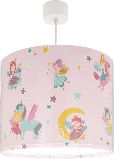 Ango Dreams Einfaches Licht Kinderzimmer-Deckenleuchte Kremasto aus Kunststoff 15W mit E27-Fassung Rosa
