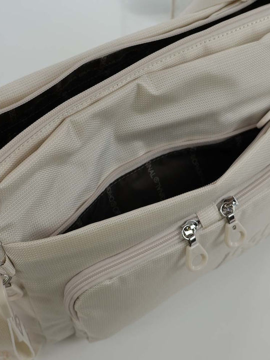 Fabric Women's Shoulder Bag White