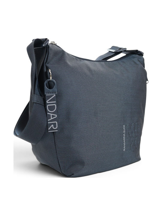 Fabric Women's Shoulder Bag Blue