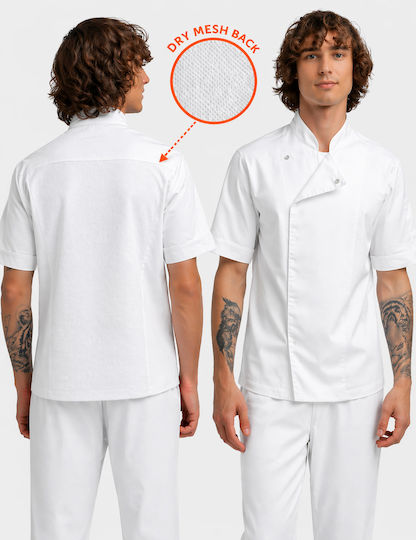 Fageo Chef Jacket Male White