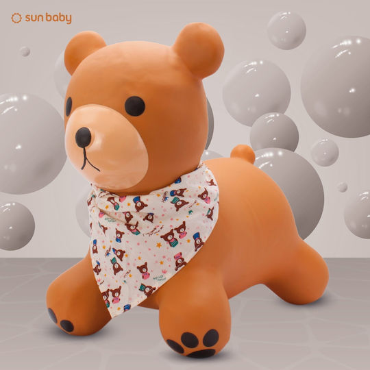 Children's Jumping Bouncer Pump Teddy Brown Bandana