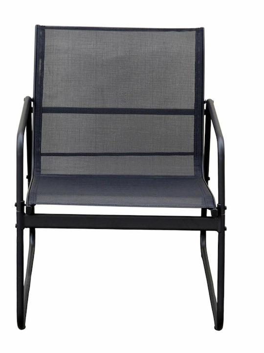 Velo 4 Pieces Outdoor Living Room Set Black