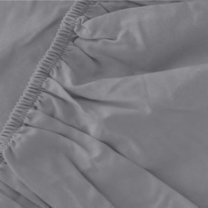 Detexpol King Size Bettlaken mit Gummibettlaken 220x200cm Grau