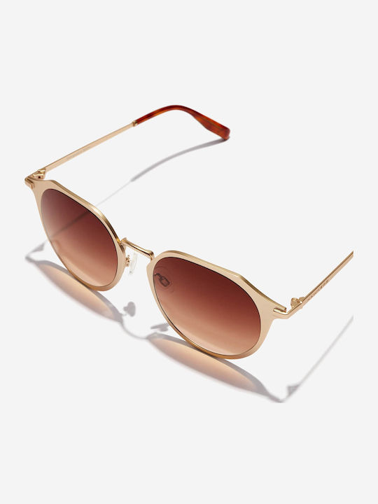 Hawkers Warwick Unisex Γυαλιά Ηλίου με Χρυσό Μεταλλικό Σκελετό και Χρυσό Φακό
