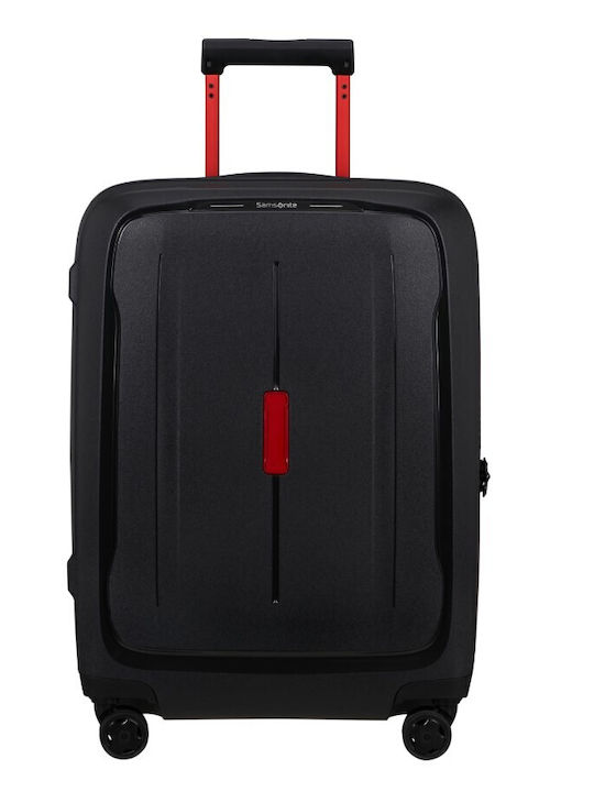 Samsonite Essens Βαλίτσα Ταξιδίου Καμπίνας Σκληρή Μαύρο/κόκκινο