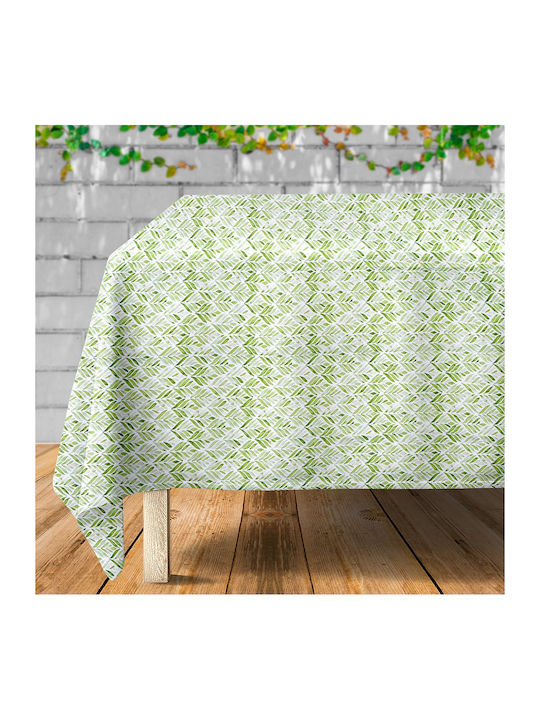 Excellent Houseware Stain Resistant Green Tablecloth 130x180cm