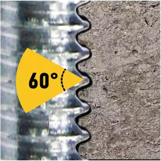 FFG Threaded Rod Galvanized DIN 975 with Diameter M8 and Length 1000mm