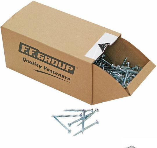 FFG MDF Screw Phillips Galvanized DIN 7505 with Diameter M5 and Length 35mm 500pcs