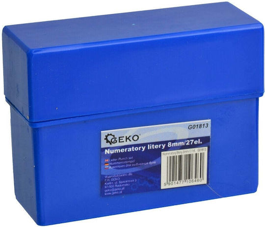 Geko G01813 Stamped Letters Hand Tool Set 27pcs
