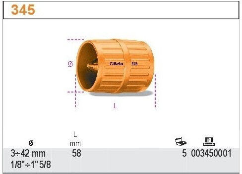 Beta Απογρεζωτής για Σωλήνες 003450001 Απογρεζωτής