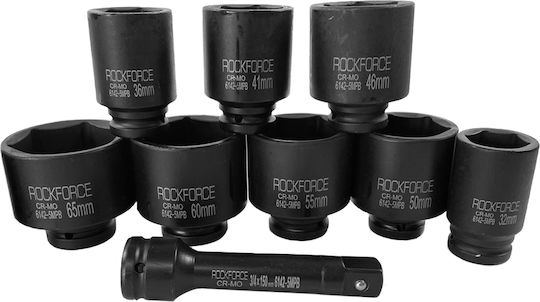 Rockforce Prize Pneumatic Cu Gazdă Cadru 3/4" Set 14 Bucăți