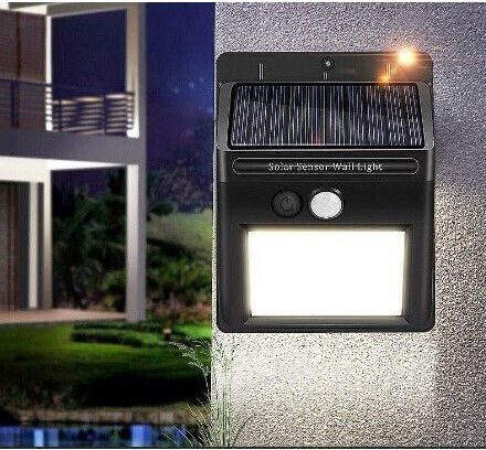 Alista Home Lampă Solară de Perete 12W cu Senzor de Mișcare