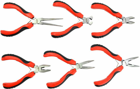 AWTools Σετ Πένσες Ίσιες Μήκους 125mm 6τμχ