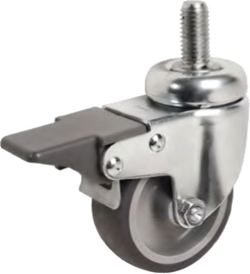 Tellure Rota 389201 Ρόδα Περιστρεφόμενη με Φρένο 50mm
