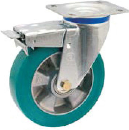 Tellure Rota 62-SRP-FR-M Roată Rotativă Din Poliuretan Cu Frână 160mm