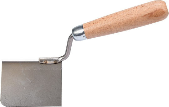 Vorel Eckspatel Inox 80x60mm mit Holzgriff 06140