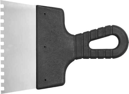 Vorel Σπάτουλα Inox Οδοντωτή 150mm με Πλαστική Λαβή 06299