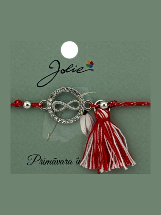 Alista Home Brățară Pentru Femei Martisor Cu Design Simbol Infinit Din Șnur 9cm