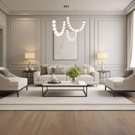Eurolamp Trea Bronze LED Ceiling Light with Warm White Light 90x189x189cm