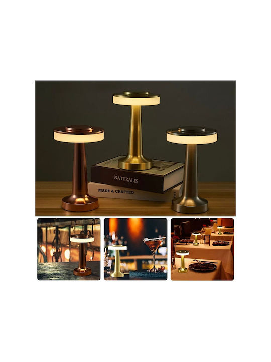Moderne LED Tischlampe Mit Metallischem Kupferkörper 6 Mod
