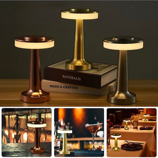 Moderne LED Tischlampe Mit Metallischem Kupferkörper 6 Mod