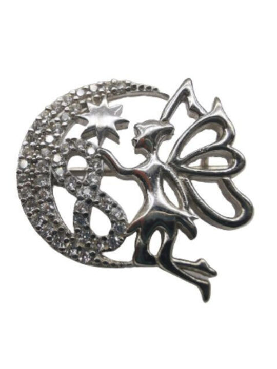 Alista Home Silver White Pin