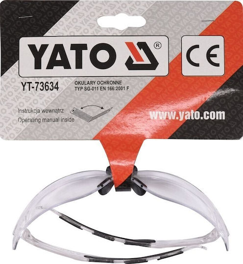 Yato Safety Glasses for Protection with Transparent Lenses 1pcs