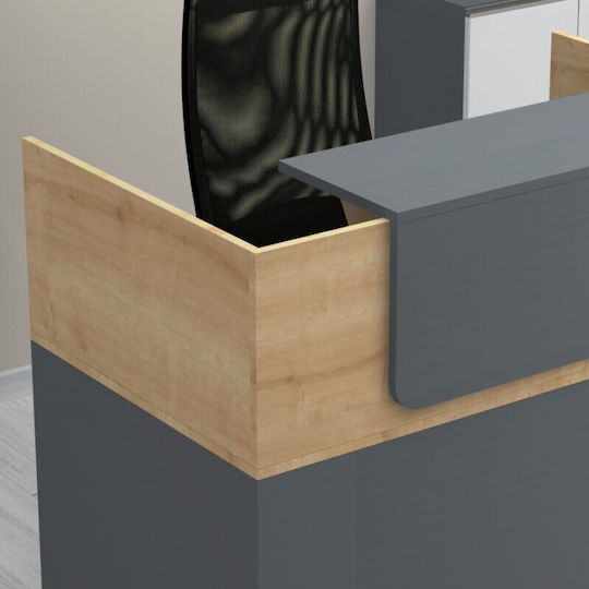 Megapap Lemmon Büroempfang mit Abmessungen L120xB70xH110cm