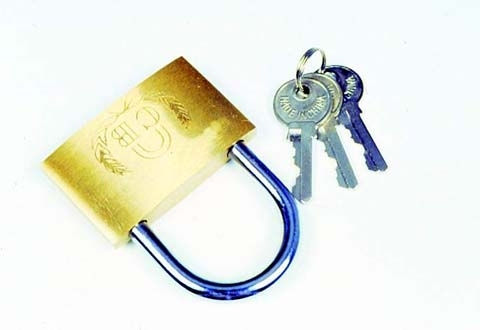 Vorel Bronze Padlock Brass with Key 60mm 1pcs