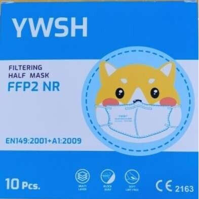 Alista Home Mască De Protecție Țesătură FFP2 Pentru Copii Albă 13488 1 Buc